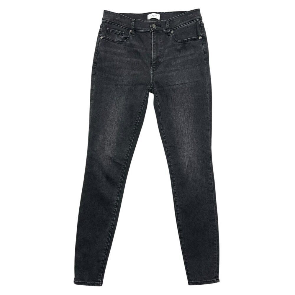 LOFT Jeans Women's Size 2 Black‎ Denim Legging Jeans